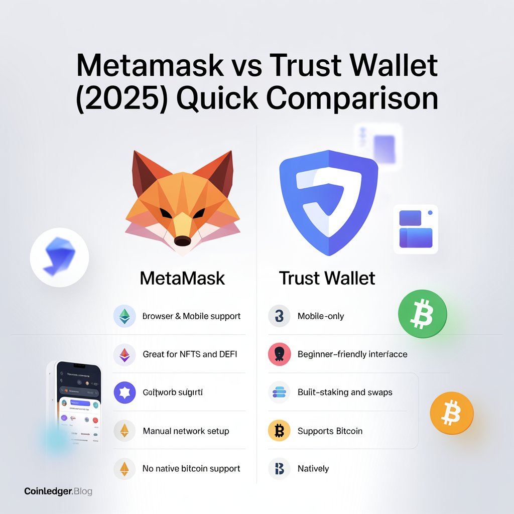 Metamask vs Trust Wallet